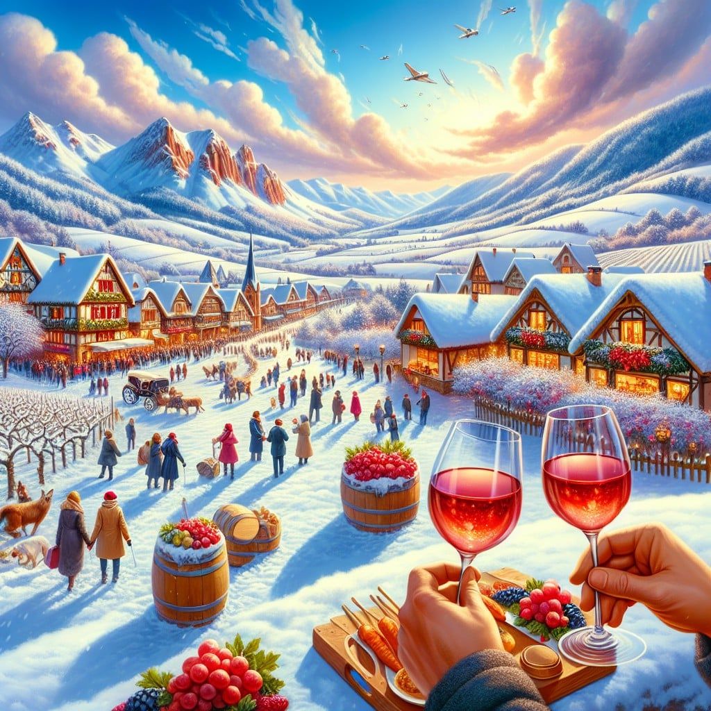 Lễ hội rượu vang Alsace mùa đông – Hương vị Pháp giữa tuyết trắng
