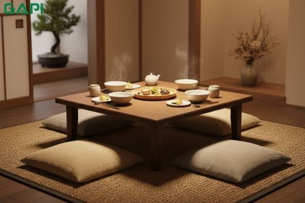 bàn ăn kiểu Nhật