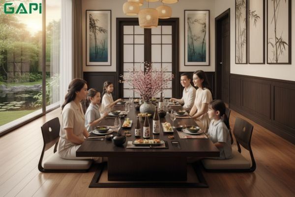 bàn ăn kiểu Nhật