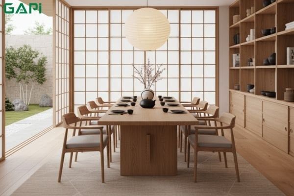 bàn ăn cơm kiểu nhật