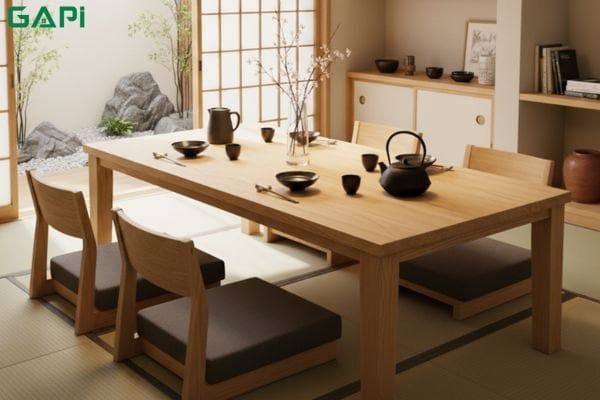 bàn ăn cơm kiểu nhật