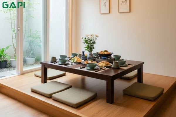 bàn ăn kiểu Nhật