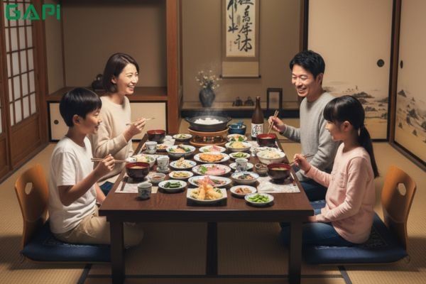 bàn ăn cơm kiểu nhật