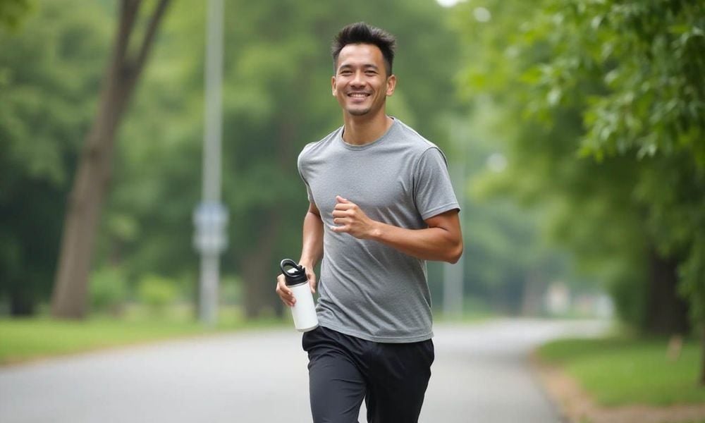 Hít thở sai khi chạy bộ