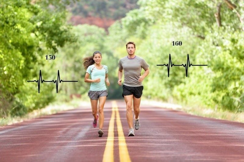 nhịp tim khi chạy bộ