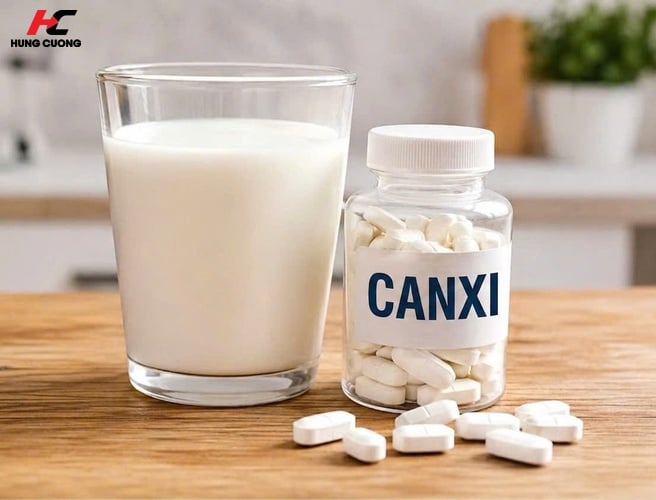 Không nên uống canxi và sữa cùng một lúc