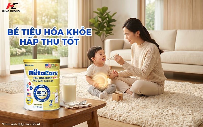 Metacare Opti cho bé tiêu hóa khỏe dễ hấp thu
