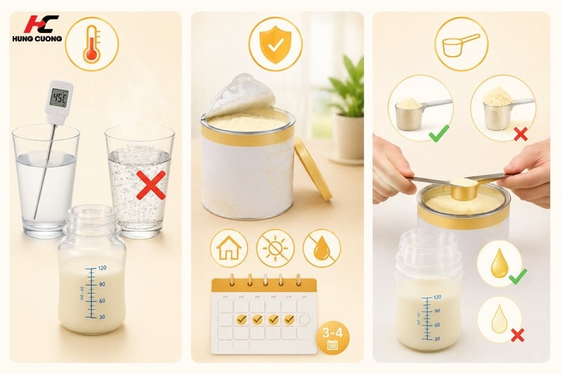 Những nguyên tắc vàng mẹ phải biết khi sử dụng sữa có chứa Colostrum