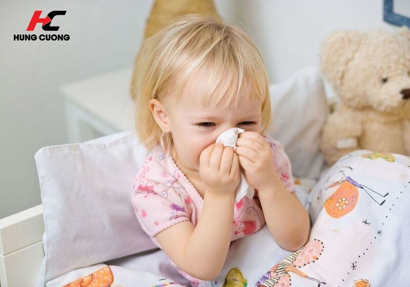 Bé có sức đề kháng yếu và hay ốm vặt