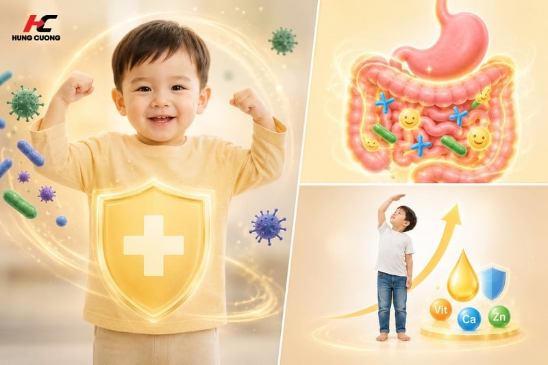 Sữa non colostrum tốt cho hệ miễn dịch của trẻ nhỏ