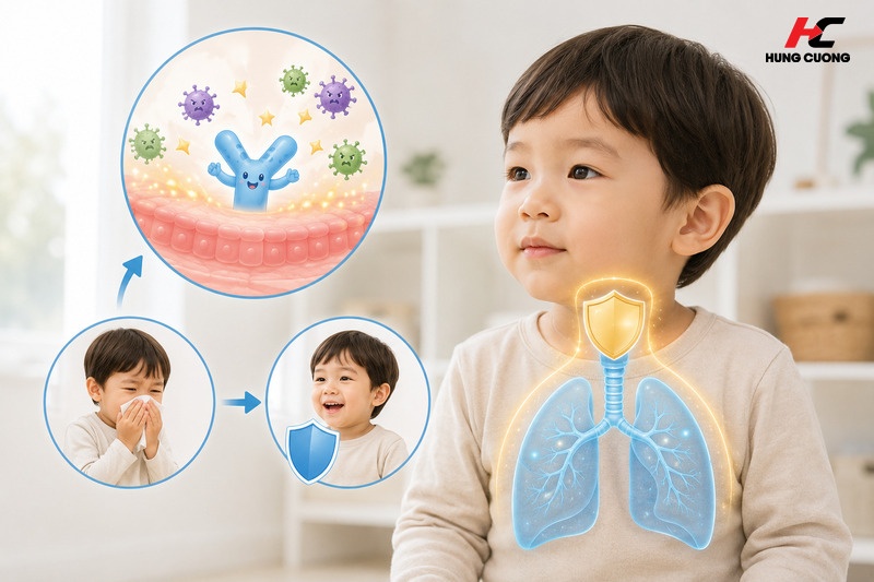 IgG thiết lập hàng rào bảo vệ vững chắc cho đường hô hấp