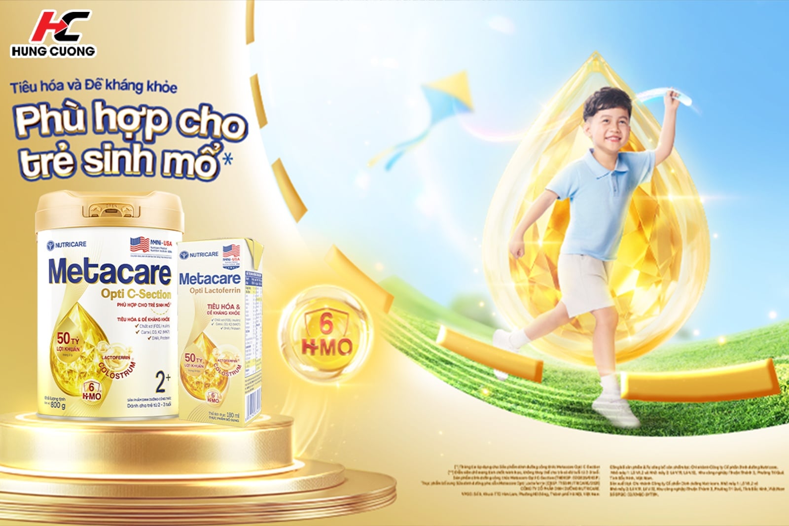 Metacare Opti C-Section là giải pháp dinh dưỡng cho trẻ sinh mổ