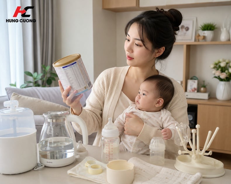 Mẹ cần lưu ý các tiêu chí khi chọn sữa cho bé