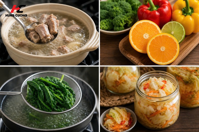 Bí quyết chế biến thực phẩm để giữ trọn hàm lượng Canxi