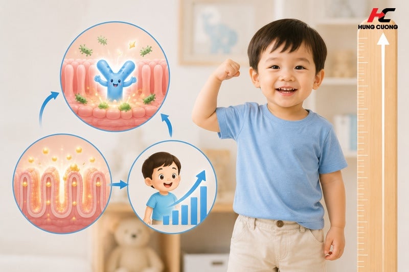 IgG tạo nền tảng vững chắc để con hấp thu dinh dưỡng và tăng cân đều đặn