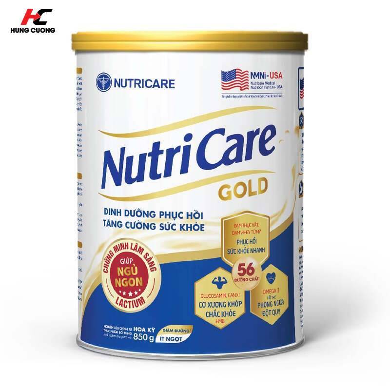 Nutricare Gold – Bồi bổ thể trạng, hỗ trợ cơ xương cho người lớn tuổi