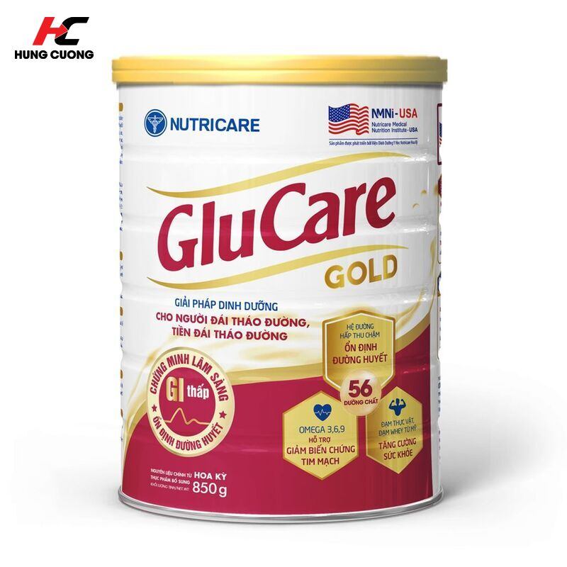 Sữa bột Nutricare Glucare Gold hỗ trợ kiểm soát đường huyết cho người tiểu đường