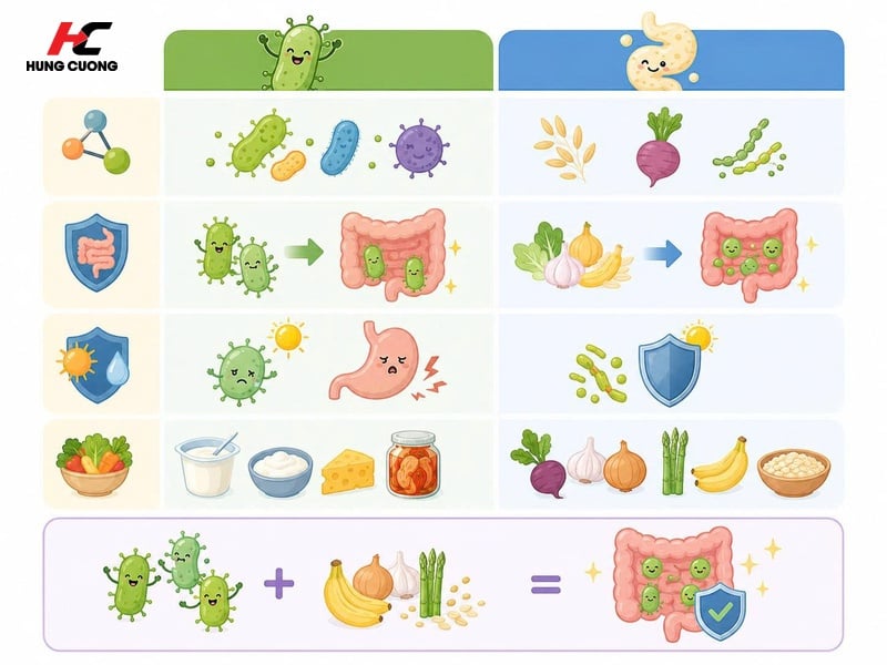 Phân biệt Probiotics và Prebiotic