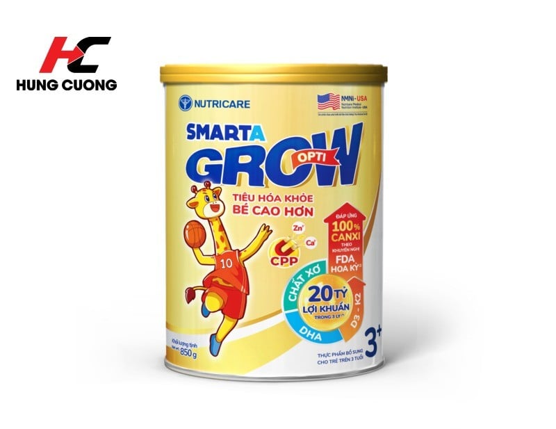 Sữa Smarta Grow Opti – Tiêu hóa tốt, cao lớn vượt trội