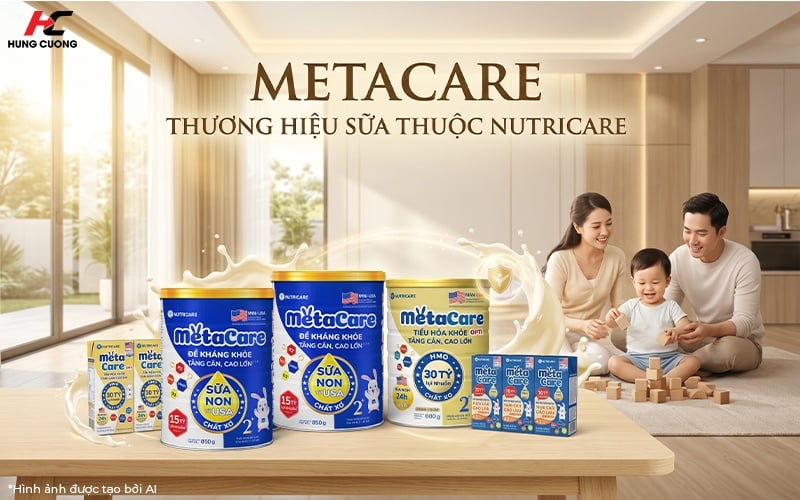 Các dòng sữa Metacare thuộc Nutricare