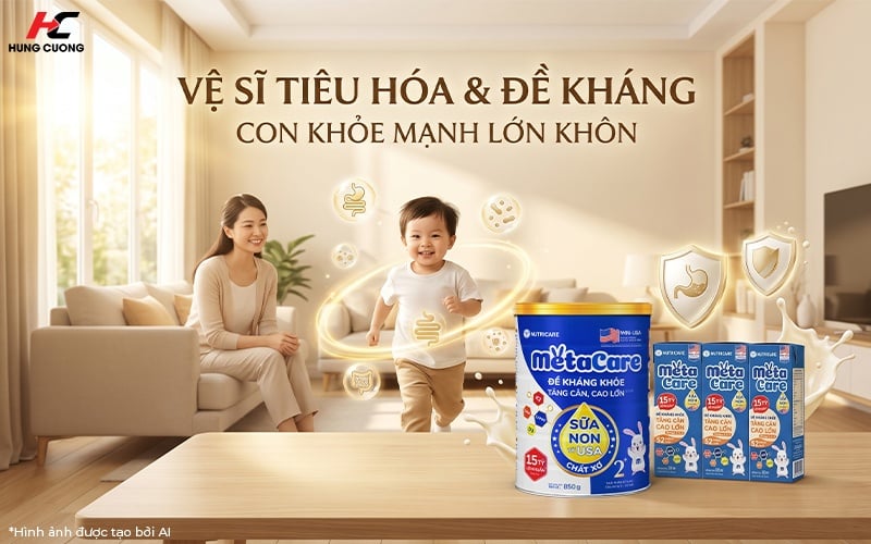Metacare xanh 15 tỷ lợi khuẩn tăng cường tiêu hóa và đề kháng giúp bé khỏe mạnh