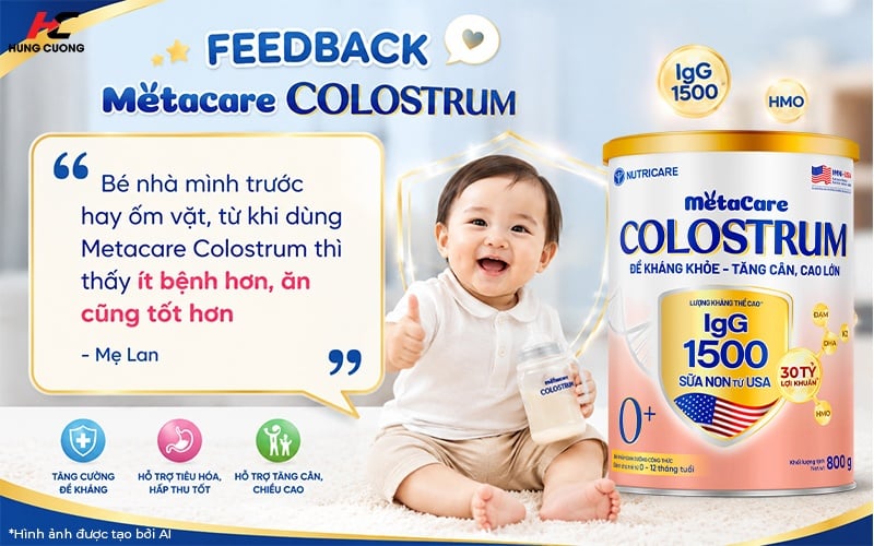 Mẹ Lan feedback về sữa Metacare Colostrum