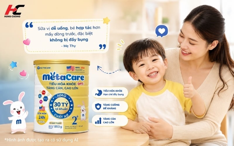 Mẹ Thy feedback về sữa Metacare Opti