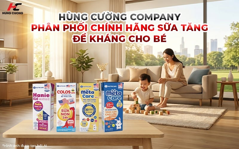 Hùng Cường Company phân phối chính hãng sữa tăng đề kháng cho bé