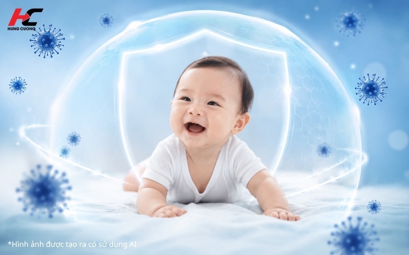 Tăng đề kháng cho bé khi hệ miễn dịch còn nhỏ