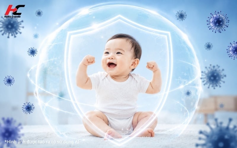 Tăng đề kháng bảo vệ bé hạn chế ốm vặt