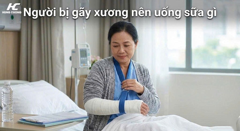 người gãy xương nên uống sữa gì