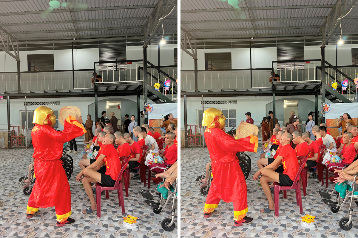 trung thu yêu thương - chùa Kỳ Quang