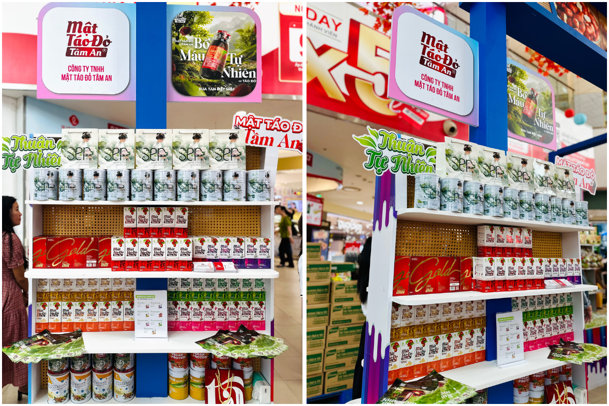 Mật Táo Đỏ Tâm An tại sự kiện Lotte Mart quận 7