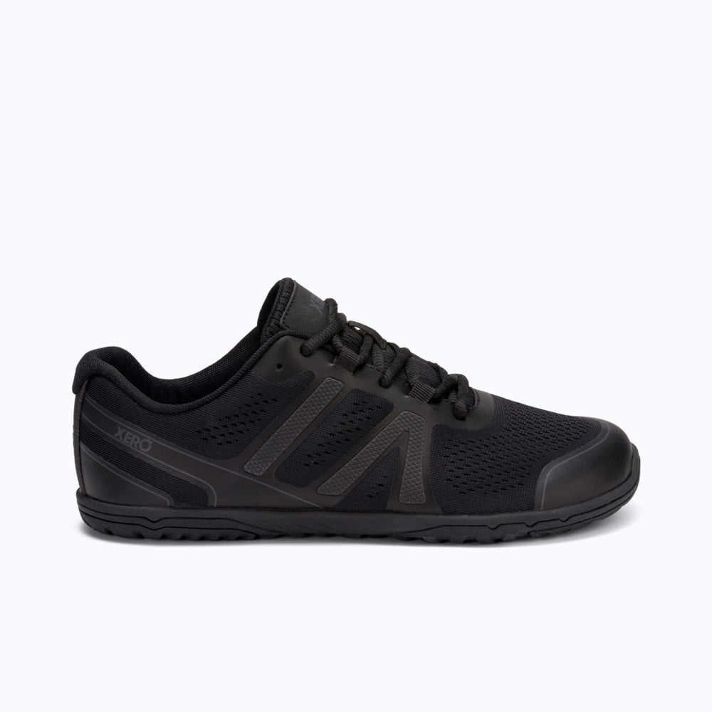 Giày chạy barefoot Xero Shoes HFS II màu đen nhìn nghiêng