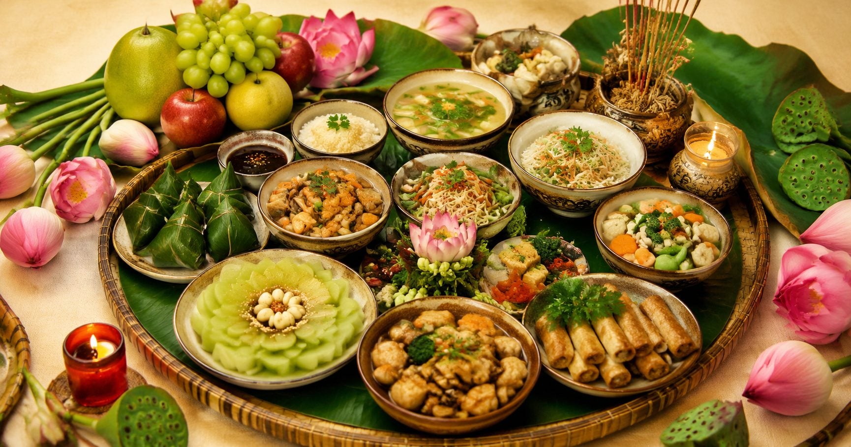 mâm cúng Vu Lan