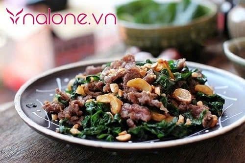Chữa yếu sinh lý bằng lá lốt xào với thịt bò