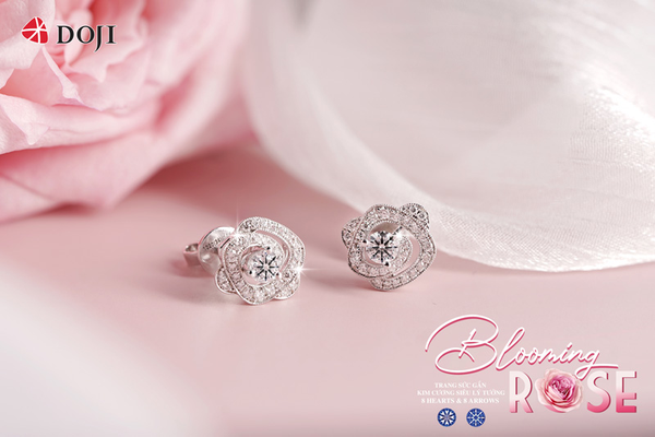 Nhẫn vàng trắng 14K là lựa chọn lý tưởng giúp tôn vinh sự duyên dáng, ngọt ngào của phái đẹp