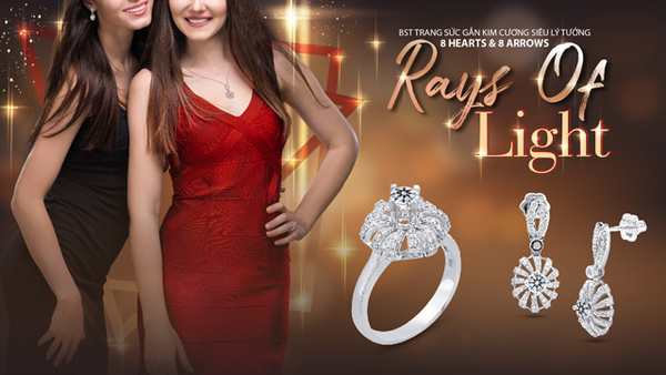 Tựa ánh sáng rực rỡ, bộ sưu tập trang sức kim cương Rays of Light đại diện cho vẻ đẹp rạng ngời của người phụ nữ