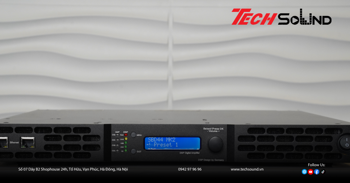 Hiệu năng thực chiến của Techsound XD-1300: Khi Class D kết hợp DSP tạo nên khác biệt