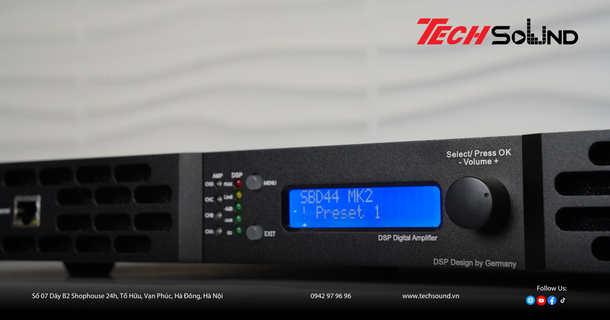 Hiệu năng thực chiến của Techsound XD-1300: Khi Class D kết hợp DSP tạo nên khác biệt