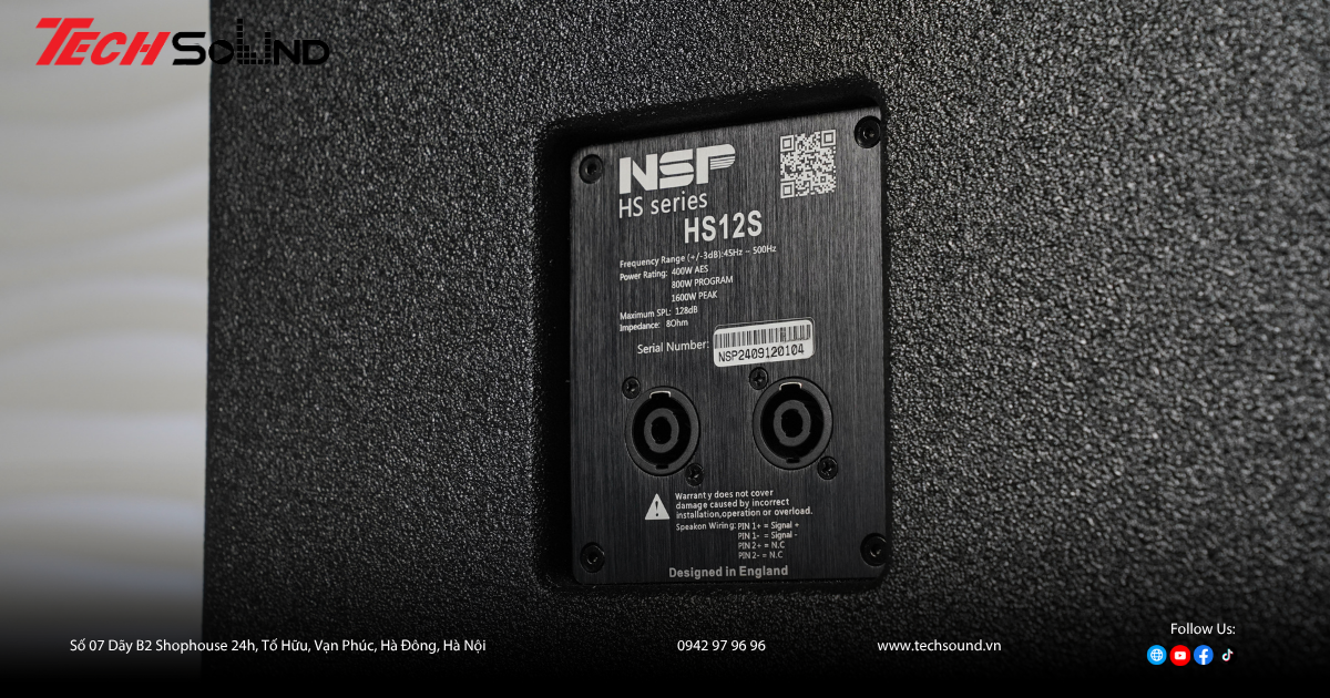 NSP Audio HS12S – Loa Sub nhỏ gọn, hiệu năng mạnh mẽ cho mọi không gian