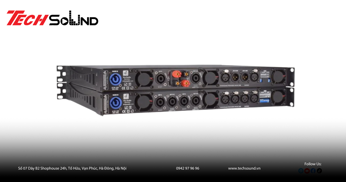 4Acoustic SX21800: Cục đẩy 1U mạnh mẽ, hiệu suất vượt xa mong đợi