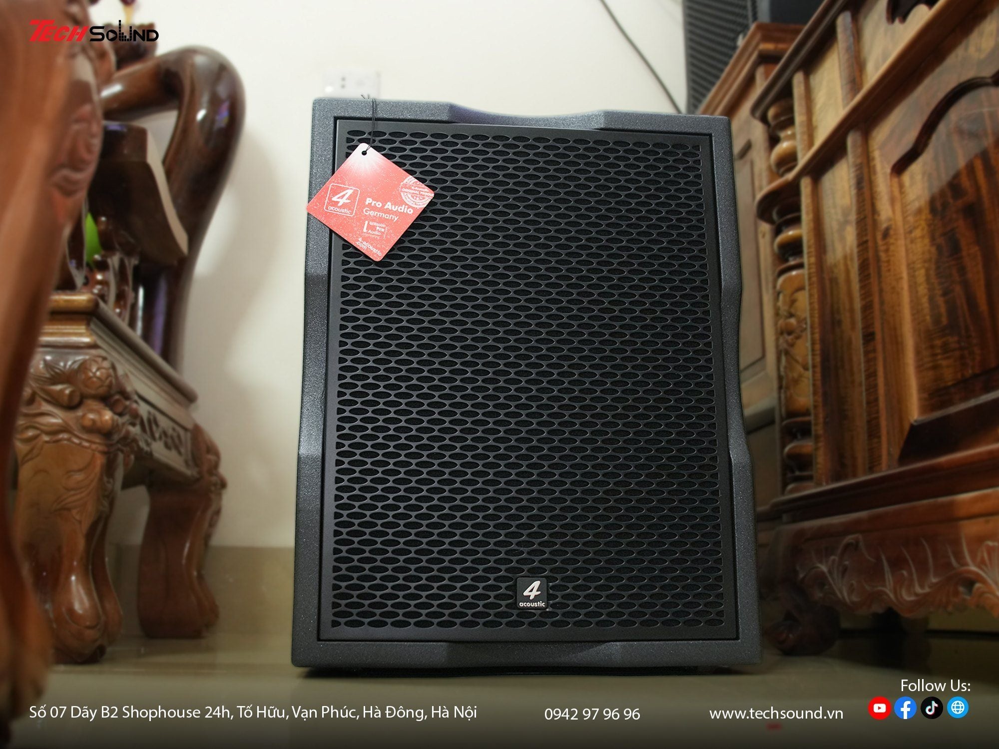 Sức mạnh dải tần thấp từ loa siêu trầm 4Acoustic PCS 115BS – Nền âm chắc cho mọi hệ thống