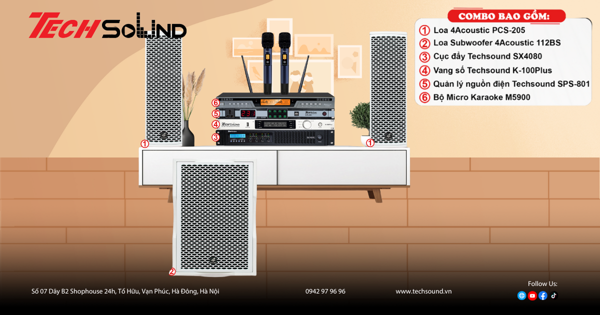 PCS-205 White [02]: Dàn Loa Column Màu Trắng Hoàn Hảo Cho Phòng Khách Hiện Đại Mùa Tết