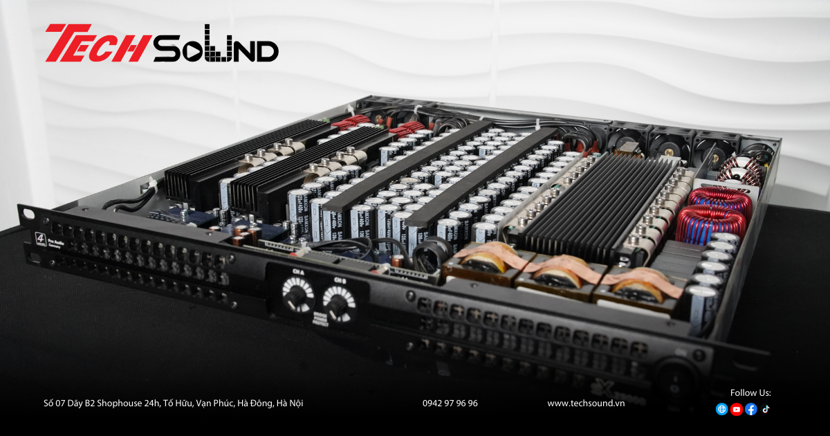 4Acoustic SX29000 – 2 kênh, 4500W/CH: Sức mạnh thực tế đến đâu?