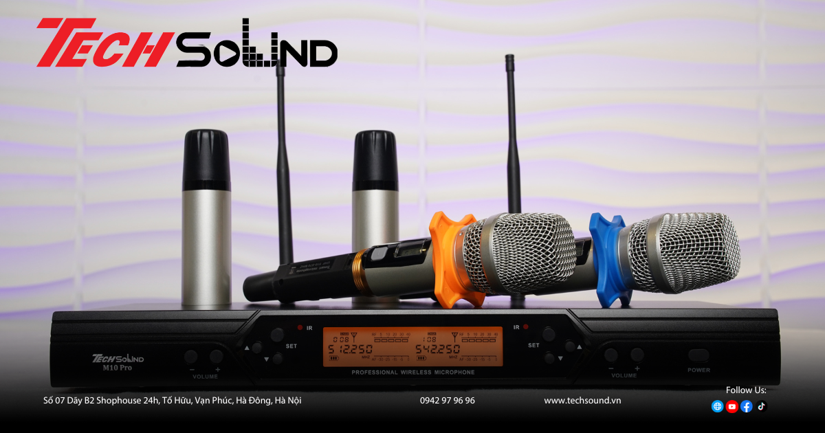 Micro không dây M10 PRO – Lựa chọn tối ưu cho karaoke gia đình và kinh doanh