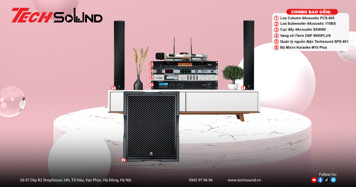 Chọn Dàn Loa Column 4Acoustic PCS-605 Nào Cho Tết 2026? Đây Là Top Đáng Mua Nhất!