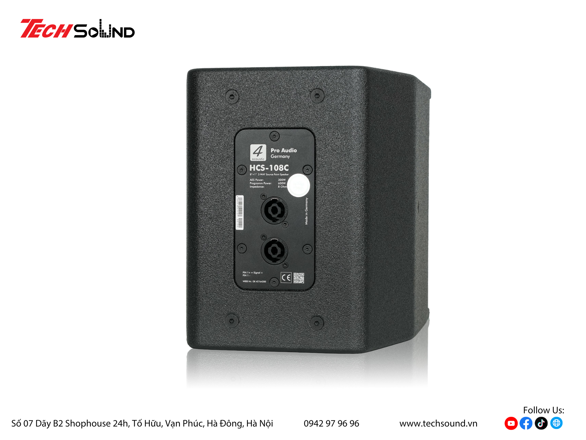 Loa Coaxial 4Acoustic HCS 108C – Nhỏ gọn nhưng “chất” từng dải tần