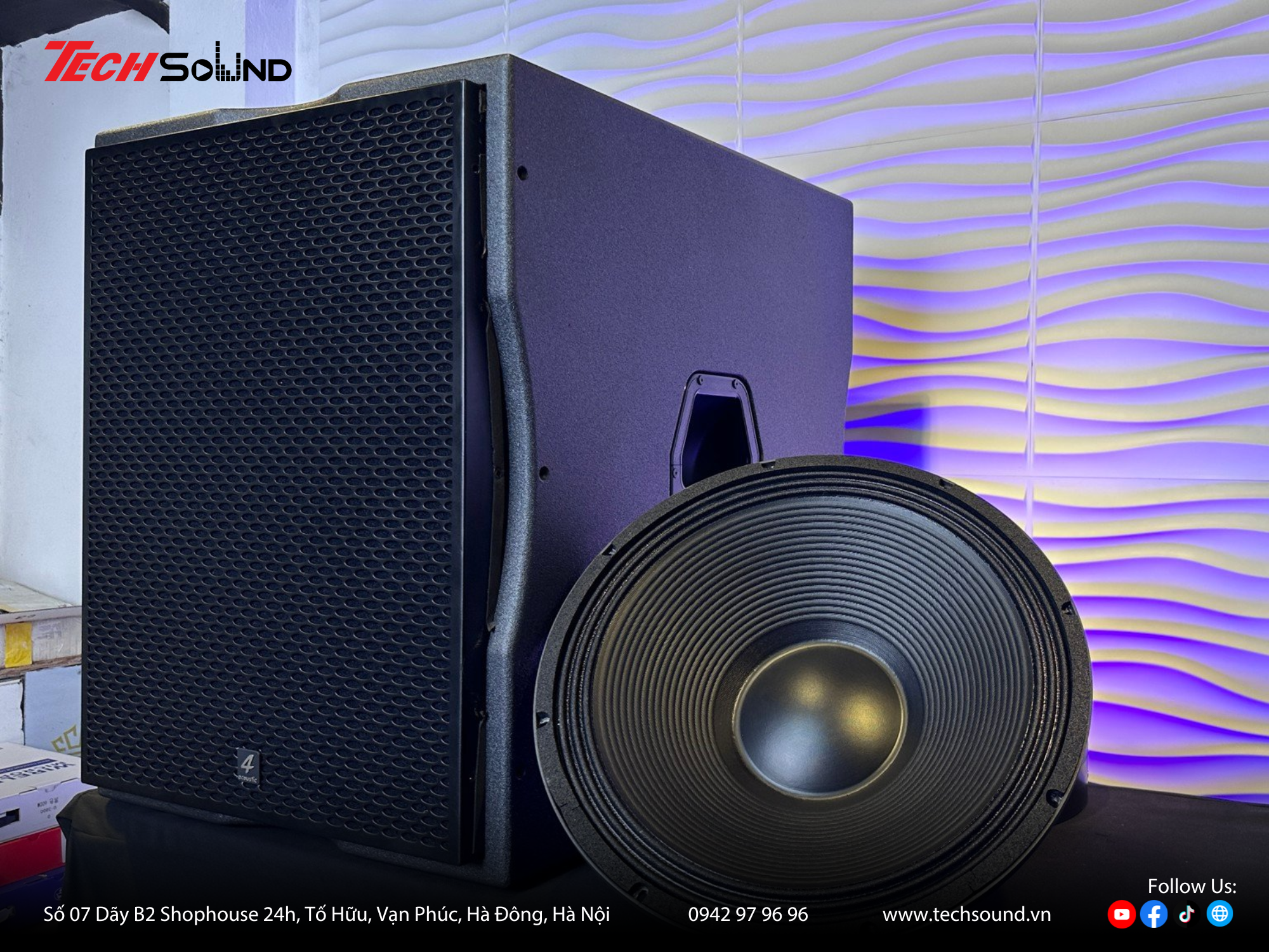 Khám phá công nghệ xử lý tần số thấp trên loa sub 4Acoustic 118BS