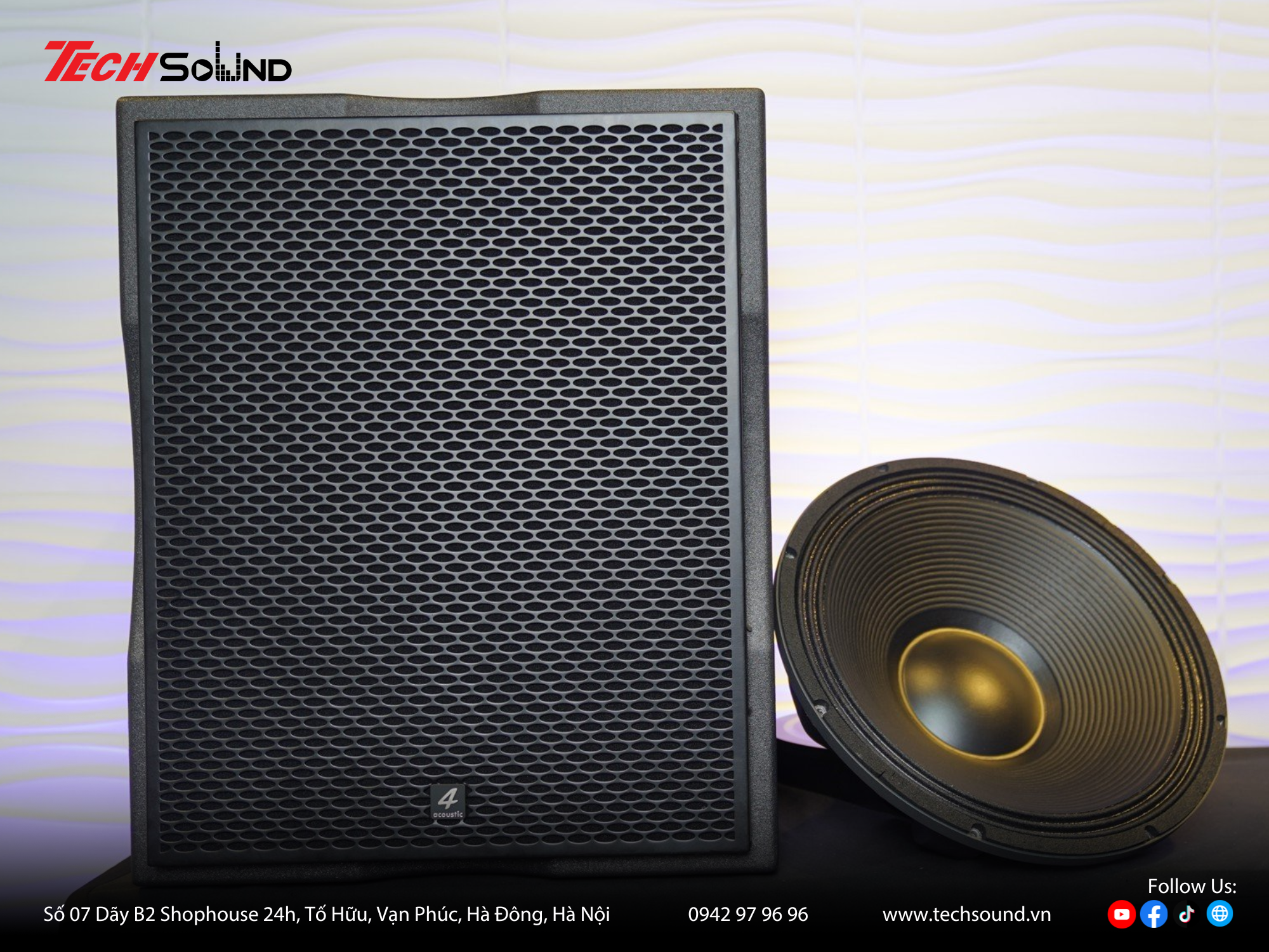 Khám phá công nghệ xử lý tần số thấp trên loa sub 4Acoustic 118BS